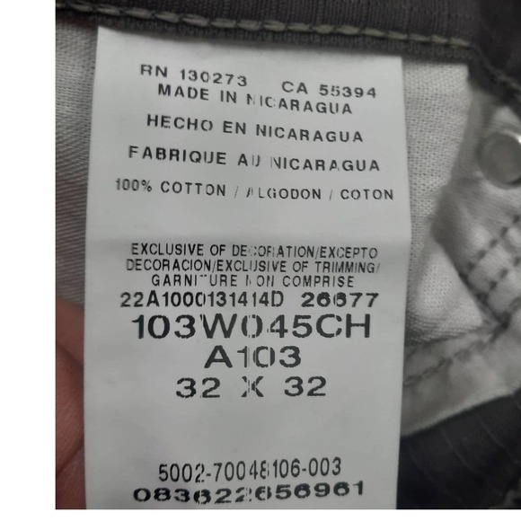 NWT Wrangler Charcoal RIGGS WORKWEAR Technician Relaxed Fit pants 32 X 32 - Picture 14 of 15